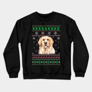 Cute Golden Retriever Dog Lover Ugly Christmas Sweater For Women And Men Funny Gifts Crewneck Sweatshirt